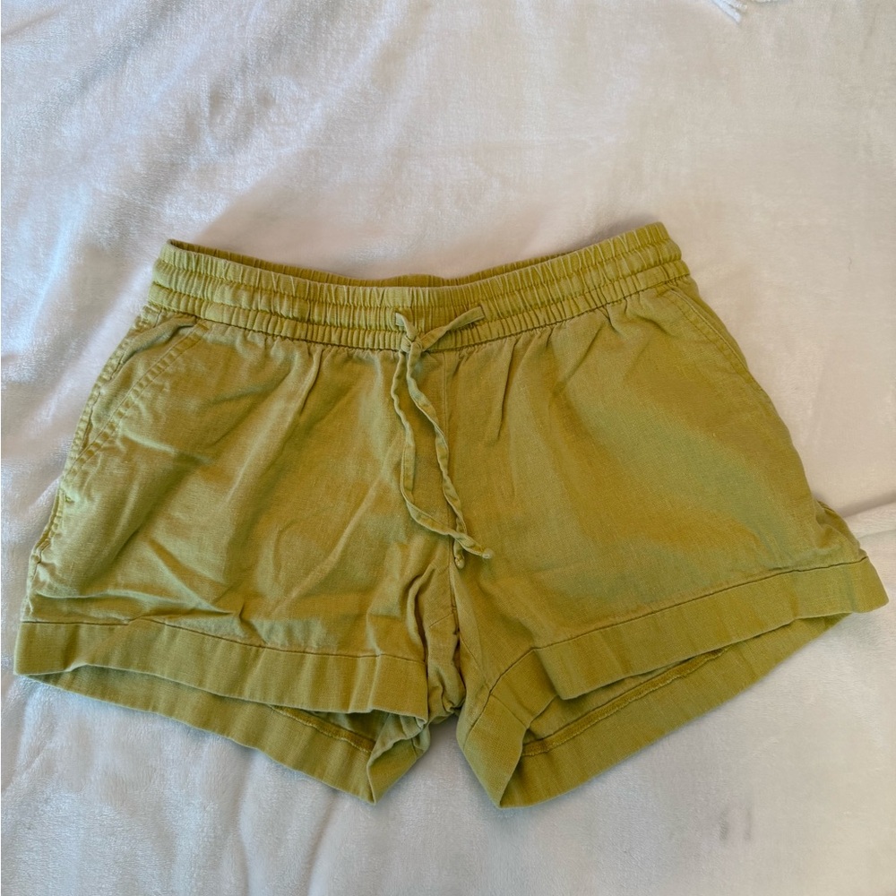 Old Navy Yellow Linen Shorts